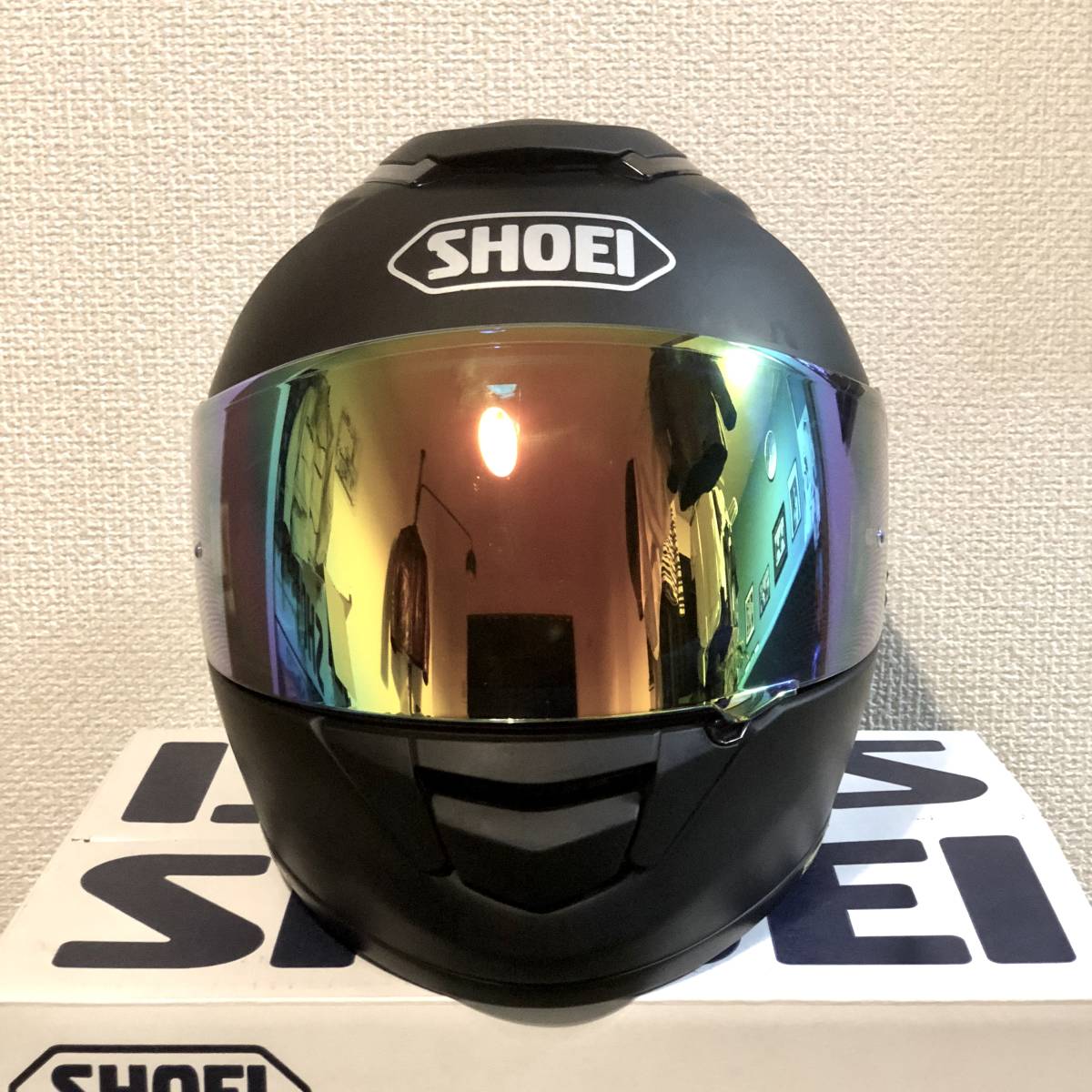 完璧 SHOEIフルフェイスヘルメット ミラーレンズ、ビーコム付き ヘルメット/シールド mentalgrow.sakura.ne.jp
