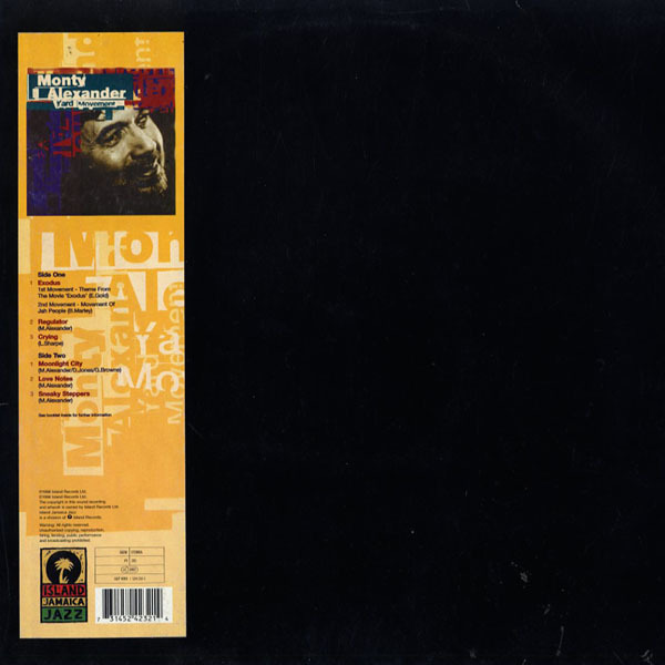 [LP]MONTY ALEXANDER/YARD MOVEMENT/EXODUS/ISLAND JAMAICA JAZZ/524 2321