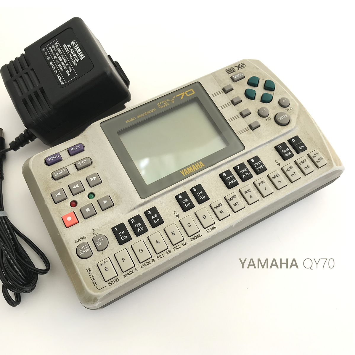 YAMAHA ヤマハ QY70 MUSIC SEQUENCER ミュージック シーケンサー リズムマシン 楽器 器材 音源 モジュール AC