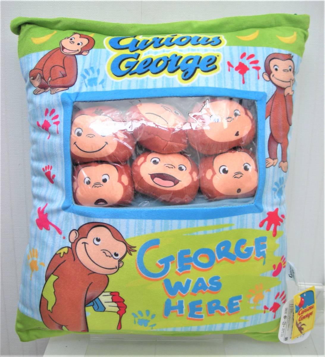 【新作入荷!!】 おさるのジョージ ランドリーポーチM フェイス K2086ACurious ひとまねこざる キャラクター