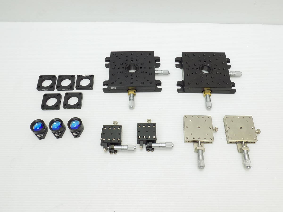 J7A弐★ THORLABS XY移動ステージ XYT1/M / MX60SC / SEMX40AS / レンズ LA1951B