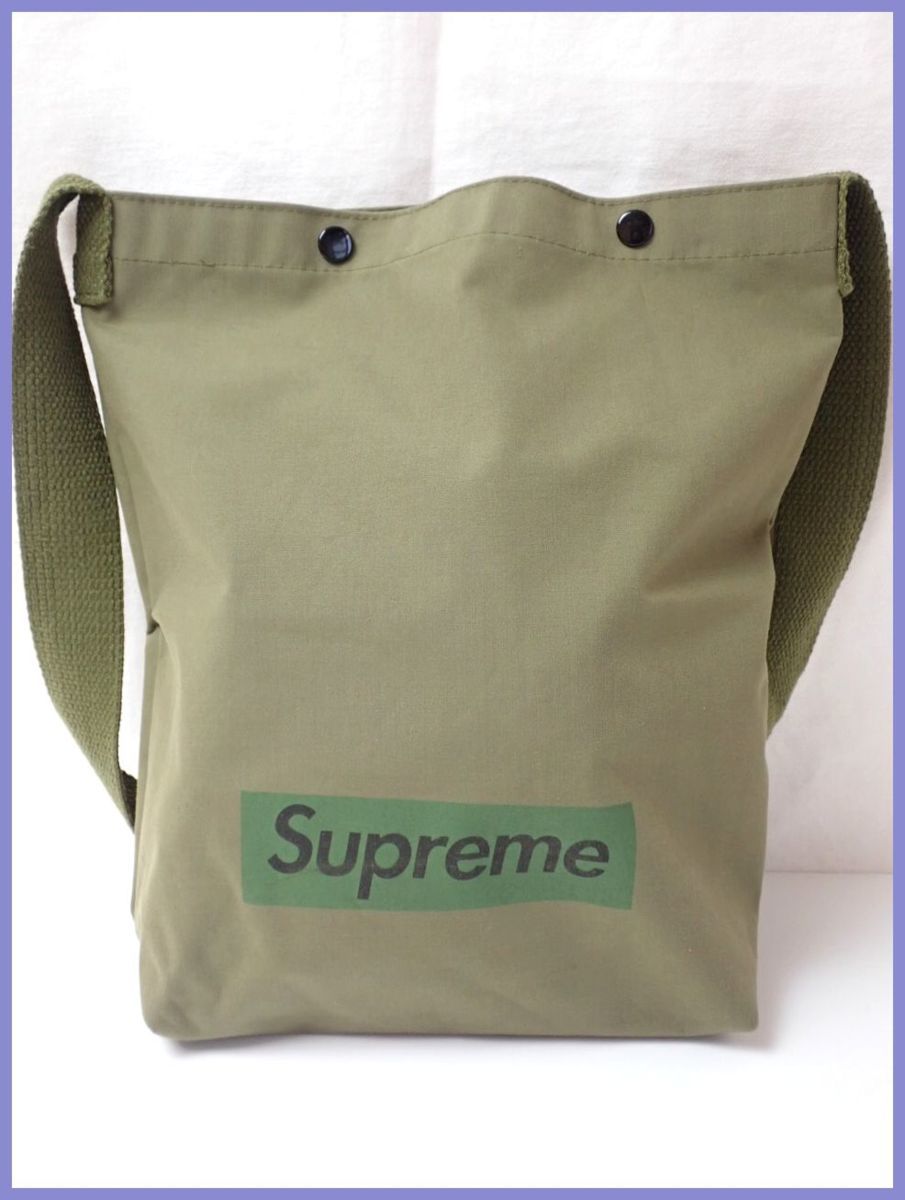 ★シュプリーム ミリタリー ショルダーバッグ カーキグリーン/ボックスロゴ/Supreme Book vol.6 付録/ブランドムック