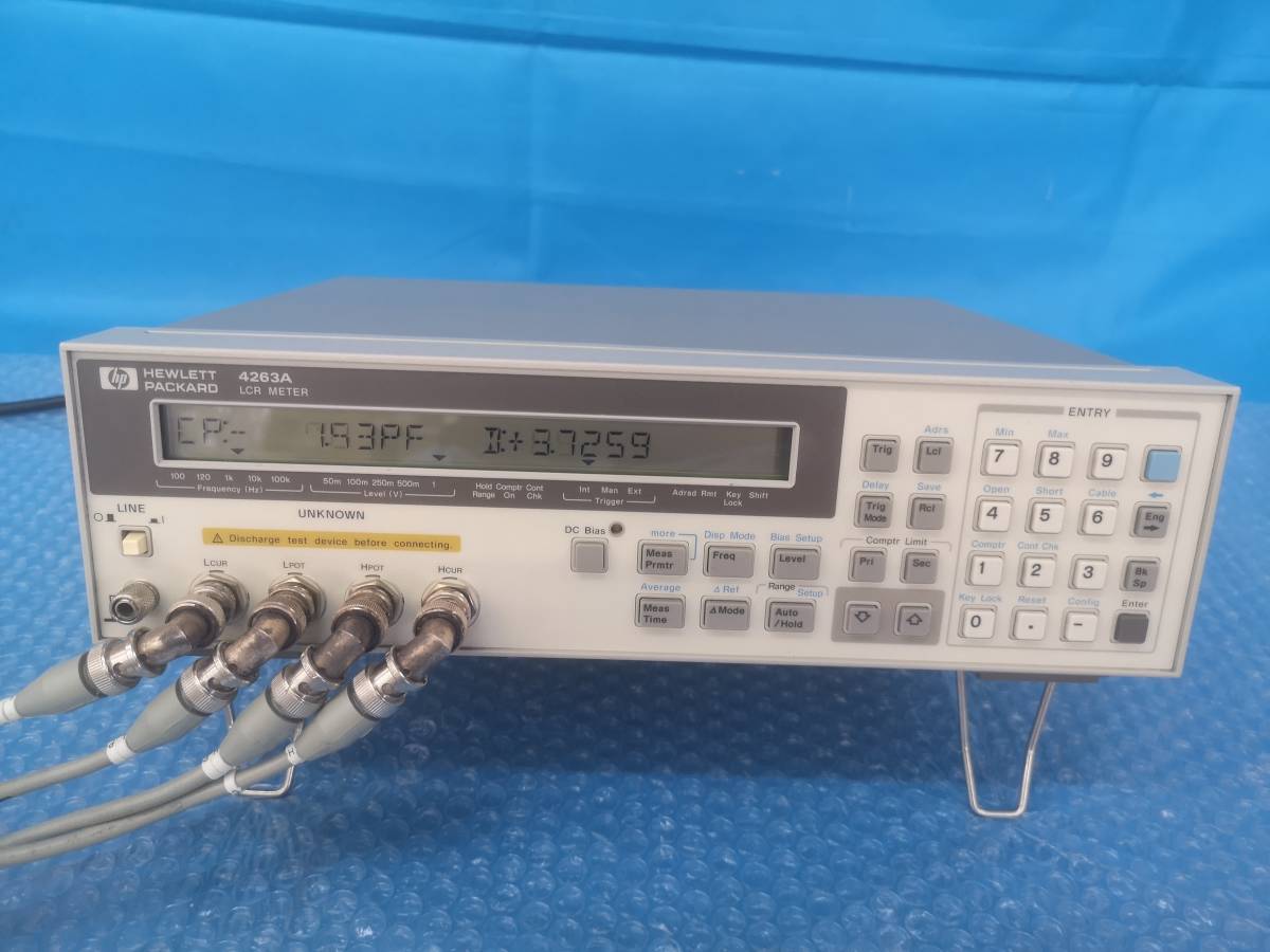 [CK2568] 中古 HP 4263A LCR METER LCRメーター + 16065C EXTERNAL BIAS ADAPTER