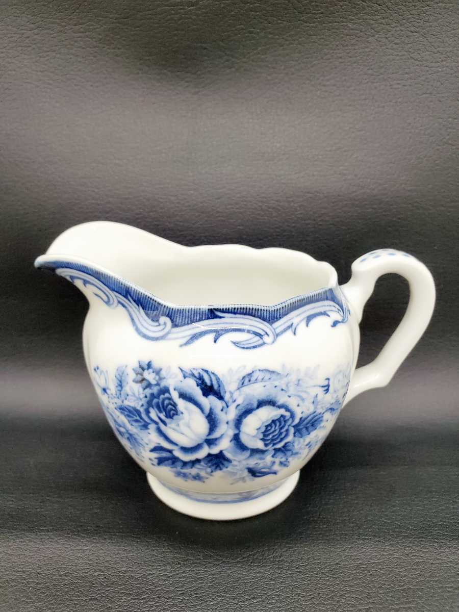 【未使用に近い】国産 ビンテージ【Blue Rose ミルクポット Fine China】ブルーローズ ファインチャイナ ピッチャー ティー