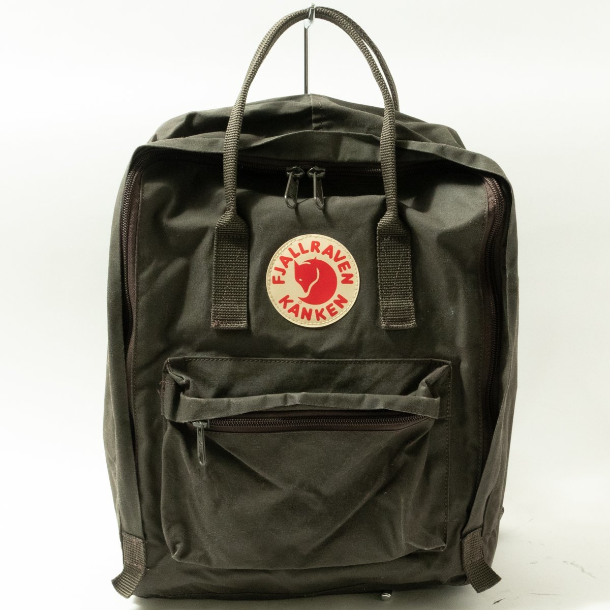 【やや傷や汚れあり】FJALLRAVEN KANKEN フェールラーベン カンケン リュックサック デイパック ダークグレー PVC