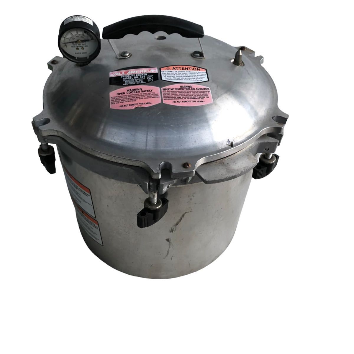【やや傷や汚れあり】ALL AMERICAN 圧力鍋 HIGH PRESSURE COOKER 921 77Lハイプレッシャークッカーの落札