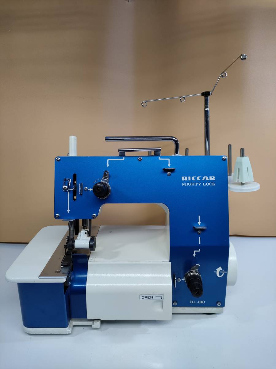 【やや傷や汚れあり】RICCAR リッカー MIGHTYLOCK RL310 リッカーミシン ハンドクラフト ロックミシン 手工芸 動作未
