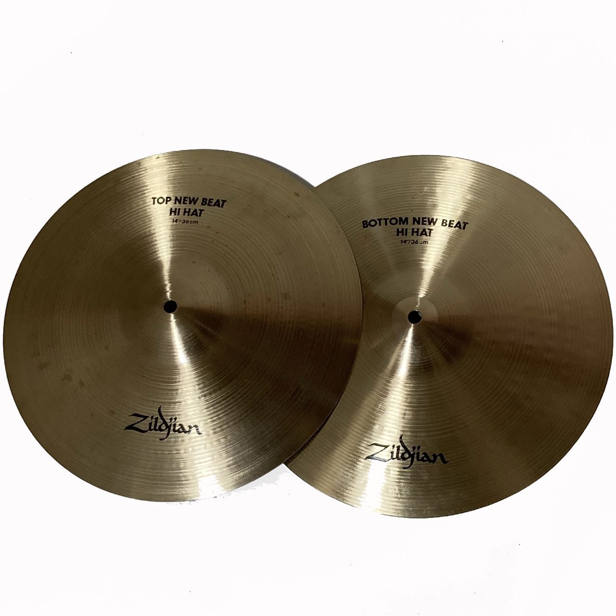 【やや傷や汚れあり】Zildjian TOP / BOTTOM NEW BEAT HI HAT ハイハットシンバル ジルジャン 14/36cm
