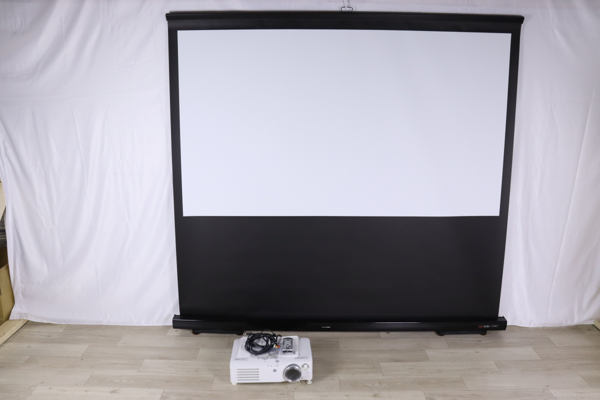 【傷や汚れあり】キクチ プロジェクター スクリーン SUPER GAIN BEADS 160THG SBSR80THG 80インチ 映像
