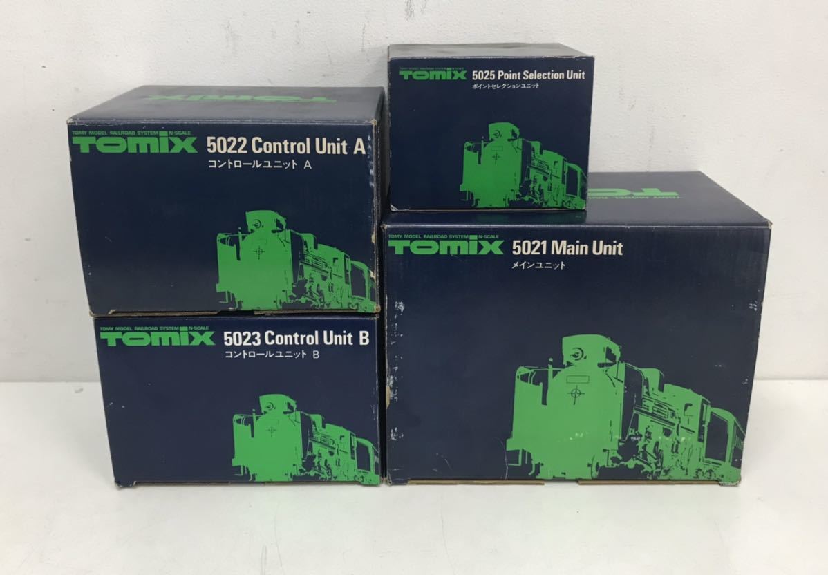 【全体的に状態が悪い】TOMIX トミックス コントロールユニット A B ポイントセレクションユニット メインユニット 5022 5023