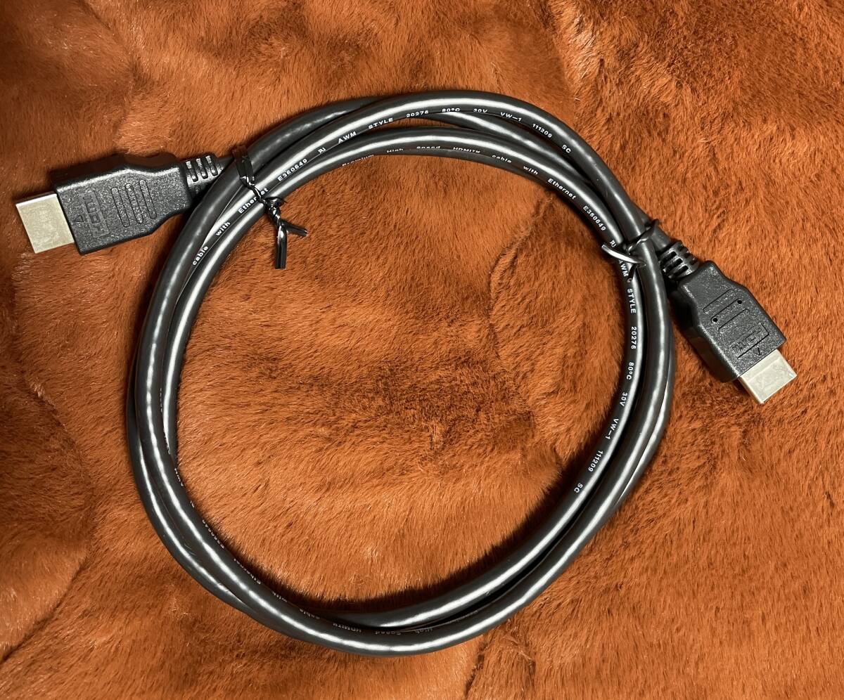 【やや傷や汚れあり】HDMIケーブル 1.5m AWM 20276 VW1 HIGH SPEED HDMI CABLE WITH