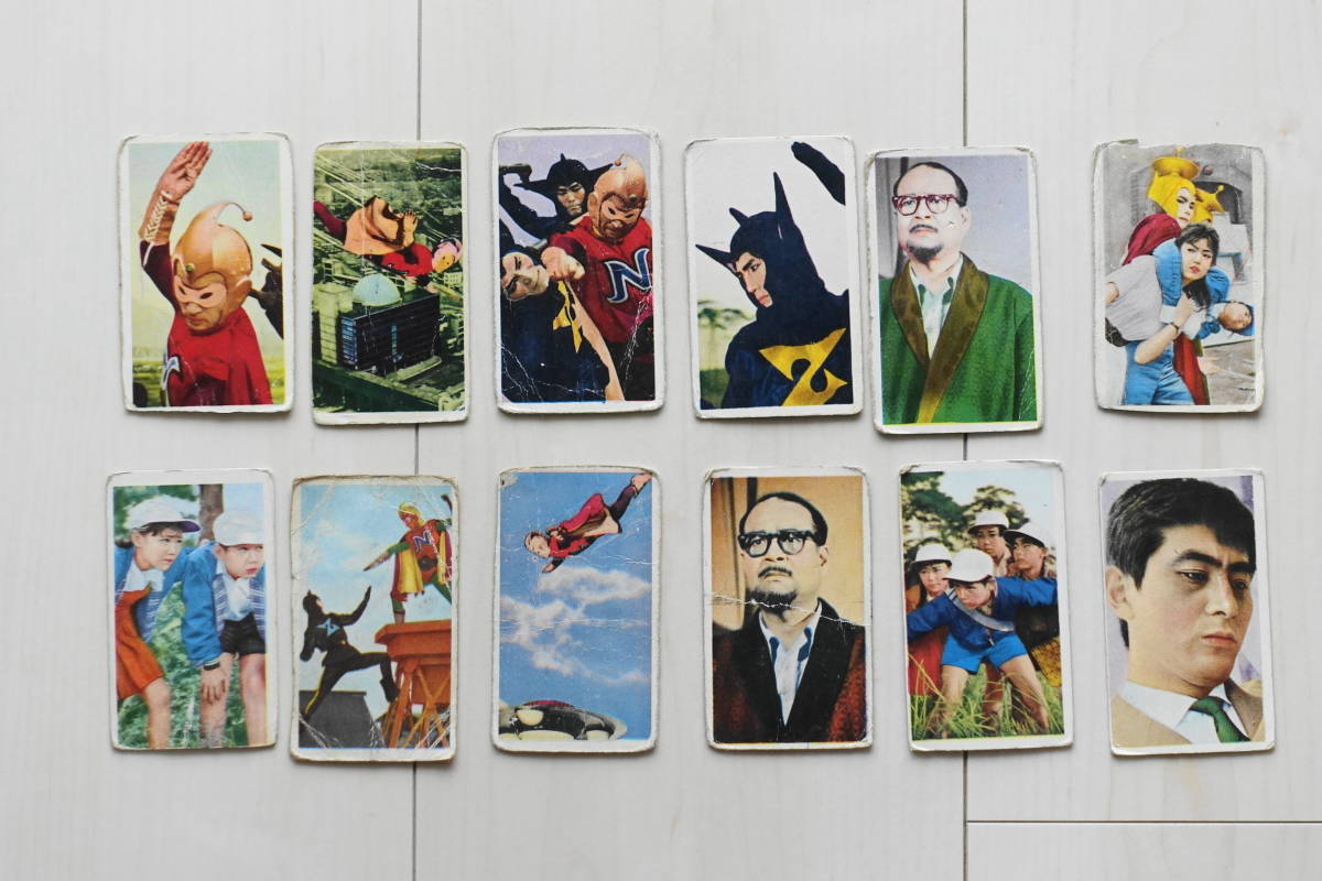 【中古】ナショナルキッド 角面子 12枚 中古品 めんこ 実写版 昭和玩具 昔のメンコ 東映テレビ映画 松下電器提供 写真 昭和レトロの落札