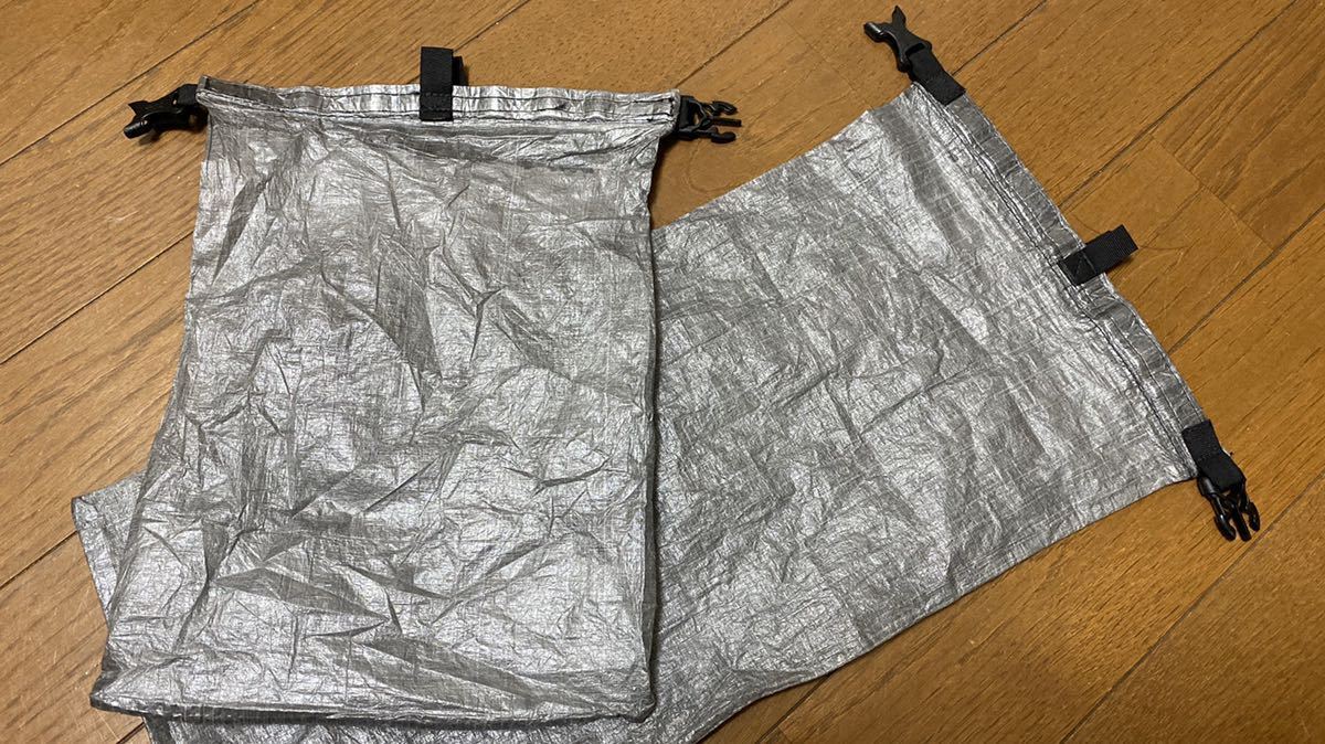zpacks 2点セット Slim Dry Bag & Small Dry Bag / スモールドライバッグ スリムドライバッグ / スタッフサック DCF キューベンファイバーの落札情報詳細