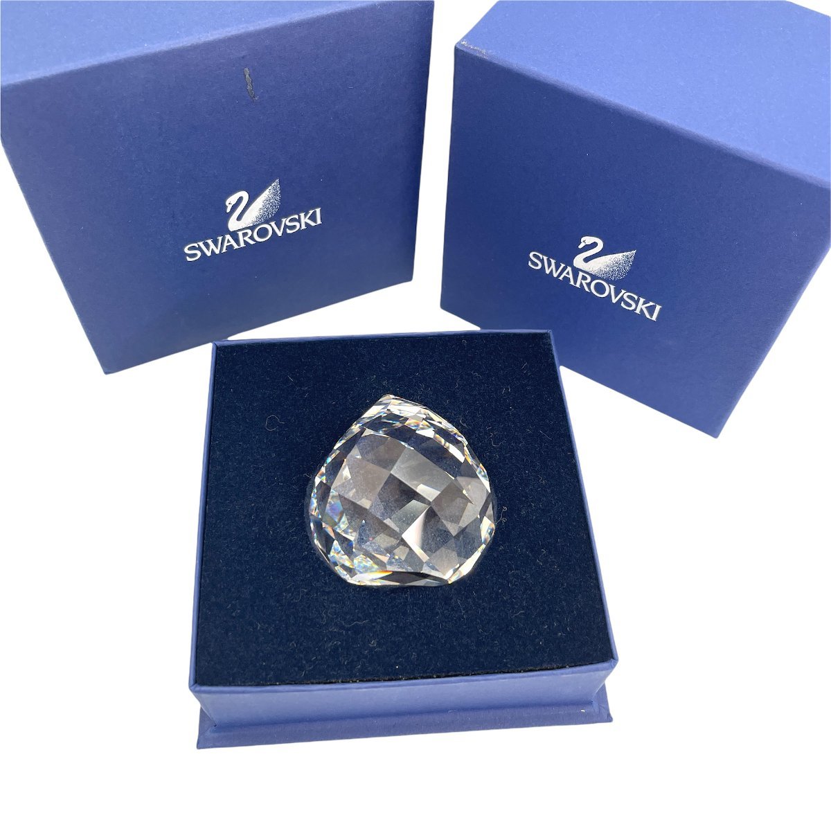 【目立った傷や汚れなし】 1円 美品 スワロフスキー Swarovski 『 デュードロップ 』 ペーパーウェイト 289232 しずく型
