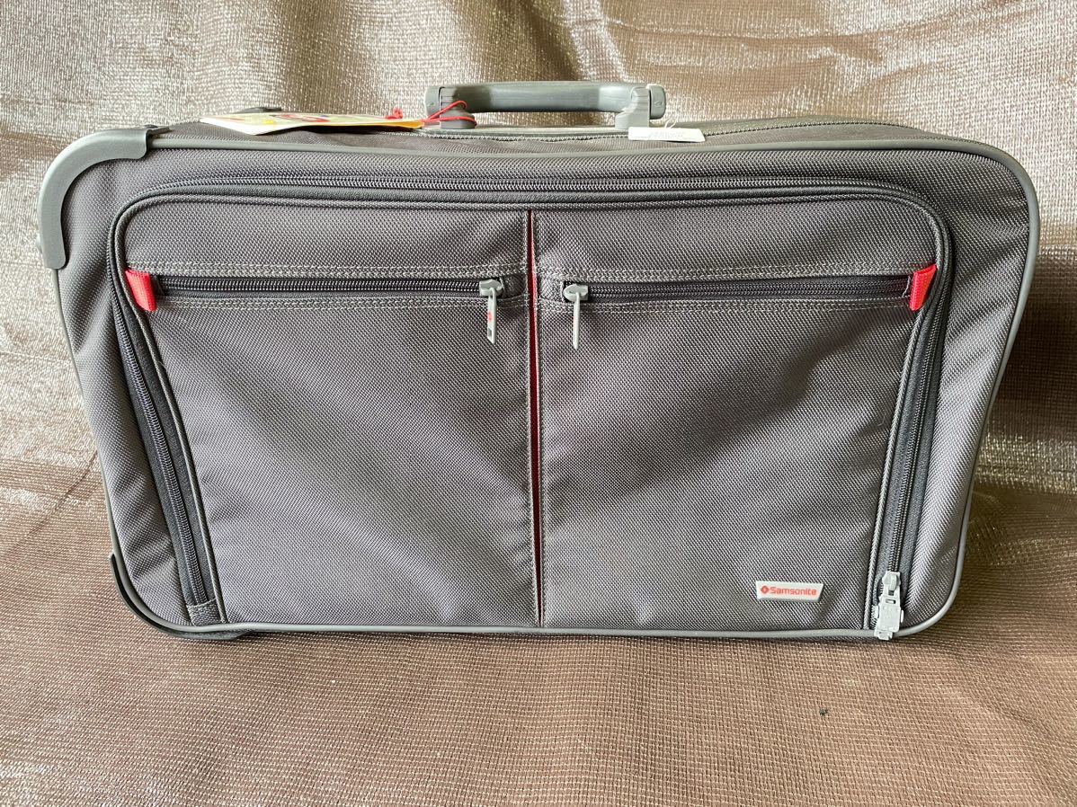 【目立った傷や汚れなし】未使用品 サムソナイト タグ付き samsonite ガーメントバッグ 2輪キャリーケース ビジネスバッグ
