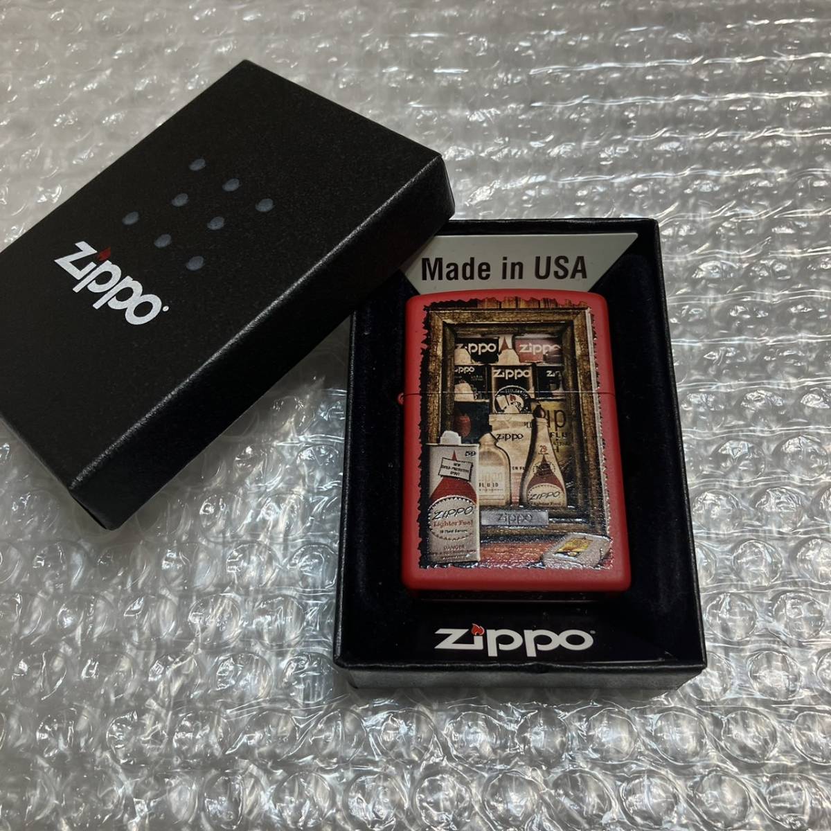 【未使用】未使用 新品 ZIPPO FUEL CANS アニバーサリーコレクション フューエルカン 2014年製 ジッポ ライター レッド