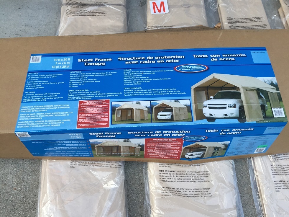 【中古】コストコガレージ 車庫 スチールフレームキャノピー テント部の落札情報詳細 ヤフオク落札価格検索 オークフリー