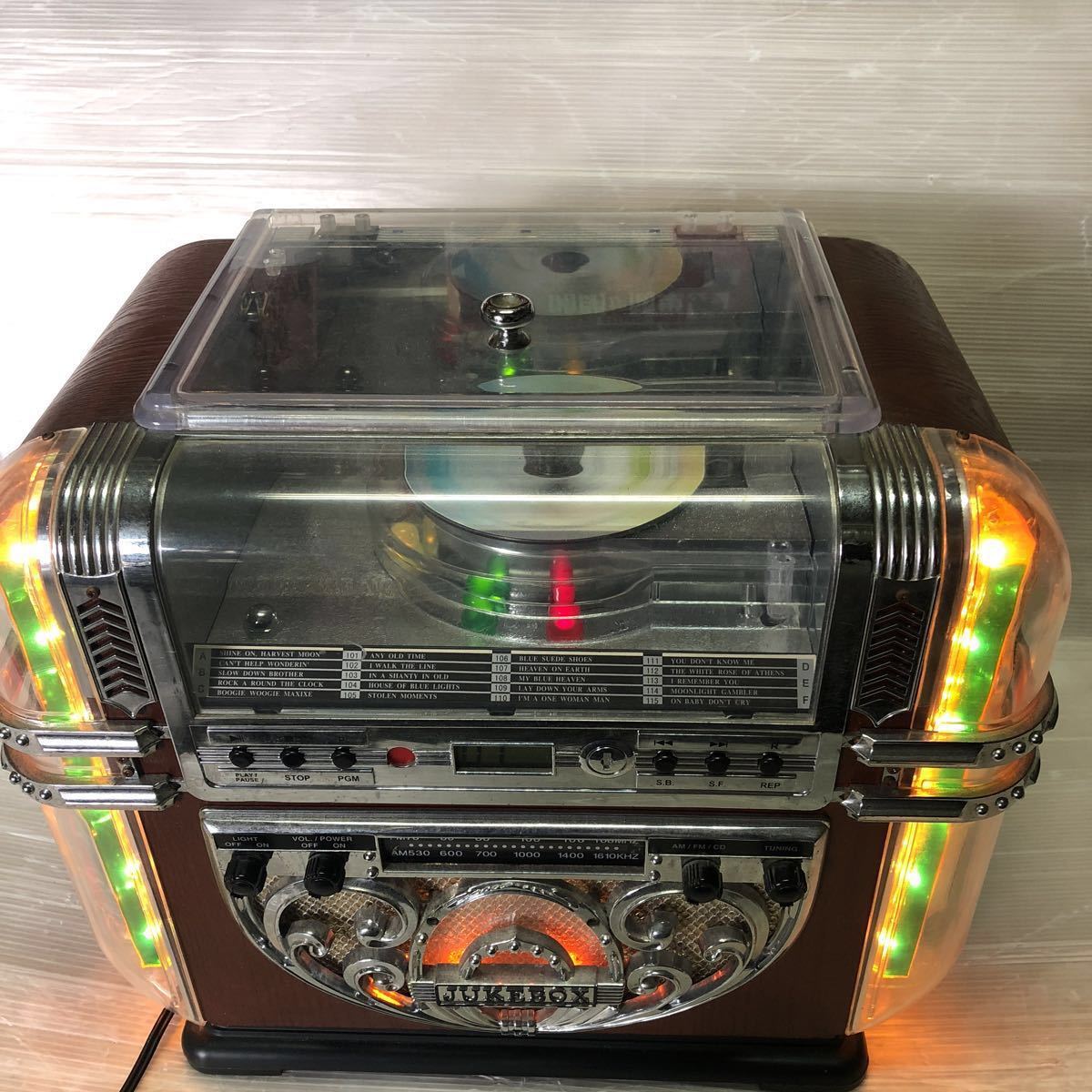 【中古】WINTECH ウィンテック ジュークボックス ベビーベルリンJUKEBOX CD AM FMラジオ 09X00714 KOHKA
