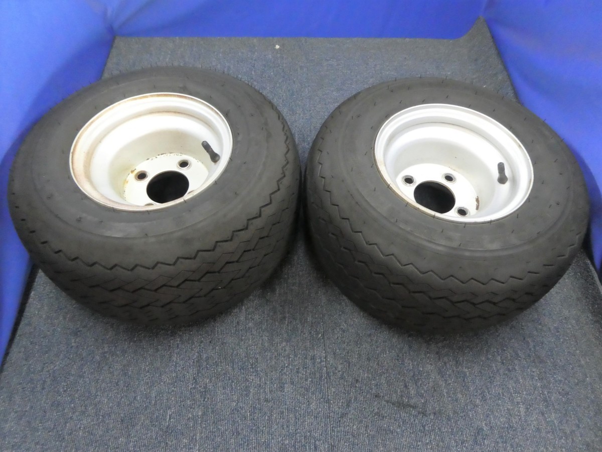ゴルフカート用タイヤ☆ホイール付☆8インチ☆18X8.508 4PR☆2本セット，汎用，DIY，流用，ATV全般，3輪バイク①の落札情報詳細
