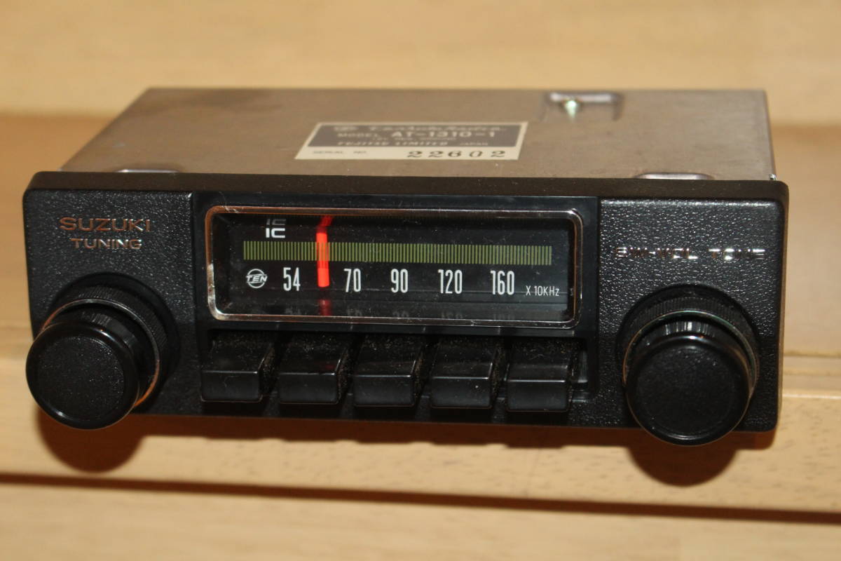 未使用品？ 富士通テン TEN カーラジオ AT13101 スズキ 旧車に！ 当時物！（検索）鈴木自動車/デッドストック/SUZUKI