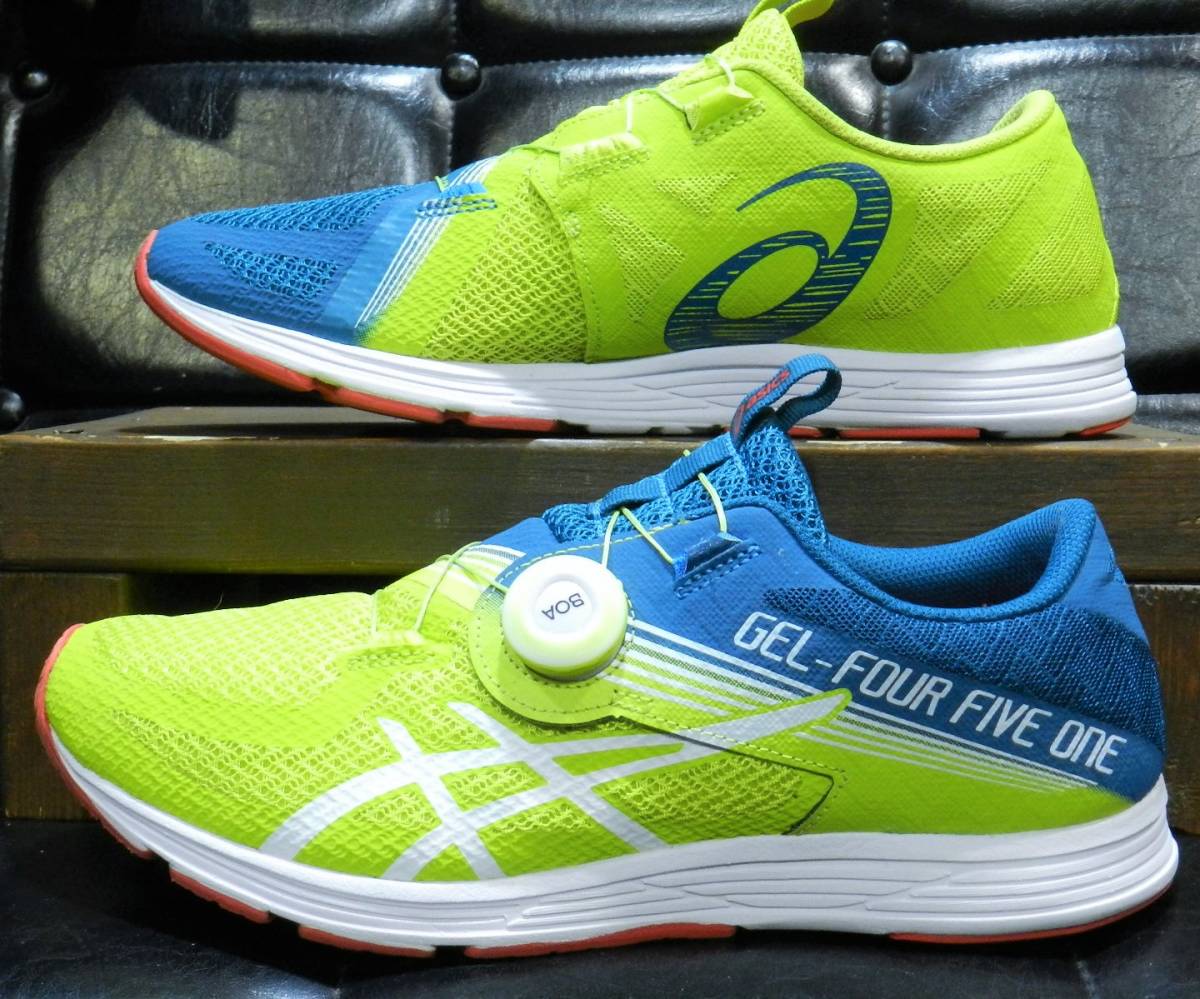即決 美品 定15400円 アシックス トライアスロン対応 ランニングシューズ GEL451 T824N Boaクロージャーシステム