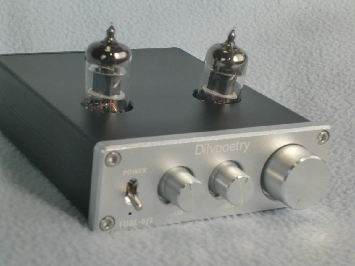 Dilvpoetry R50 デジタルアンプ 6J4真空管プリアンプ ヘッドホンアンプ トーンコントロール