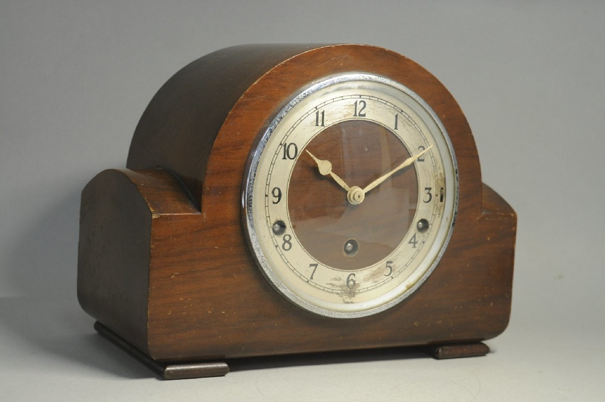 【傷や汚れあり】GARRARD CLOCKS 英国王室御用達 英国製置時計 振り子とゼンマイ鍵欠品 ジャンク 10C029の落札情報詳細