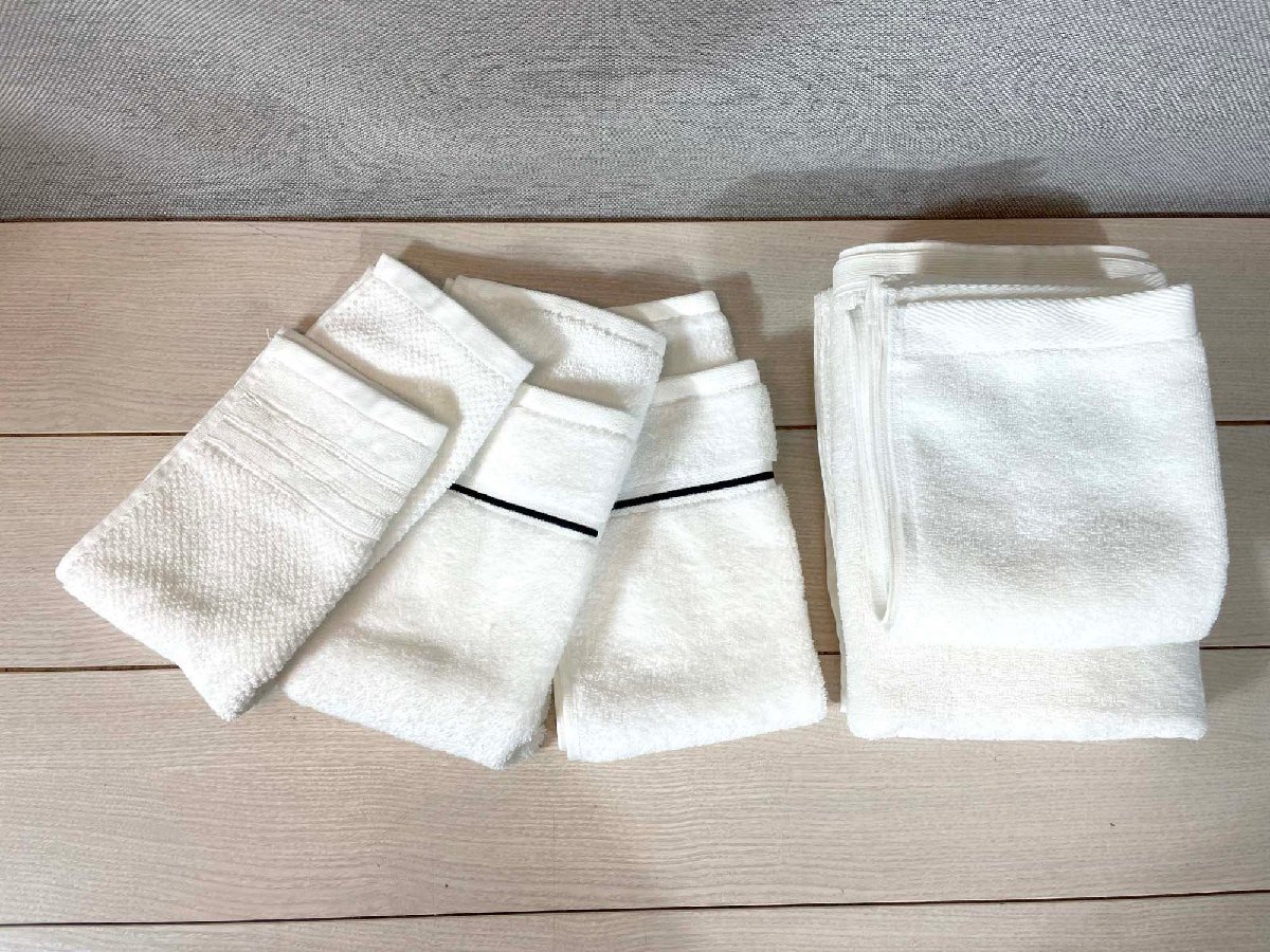 【未使用に近い】TS2537_Ts モデルR展示品 ニトリ/ZARA HOME タオル アソート 未使用品 バスタオル W1180 D620