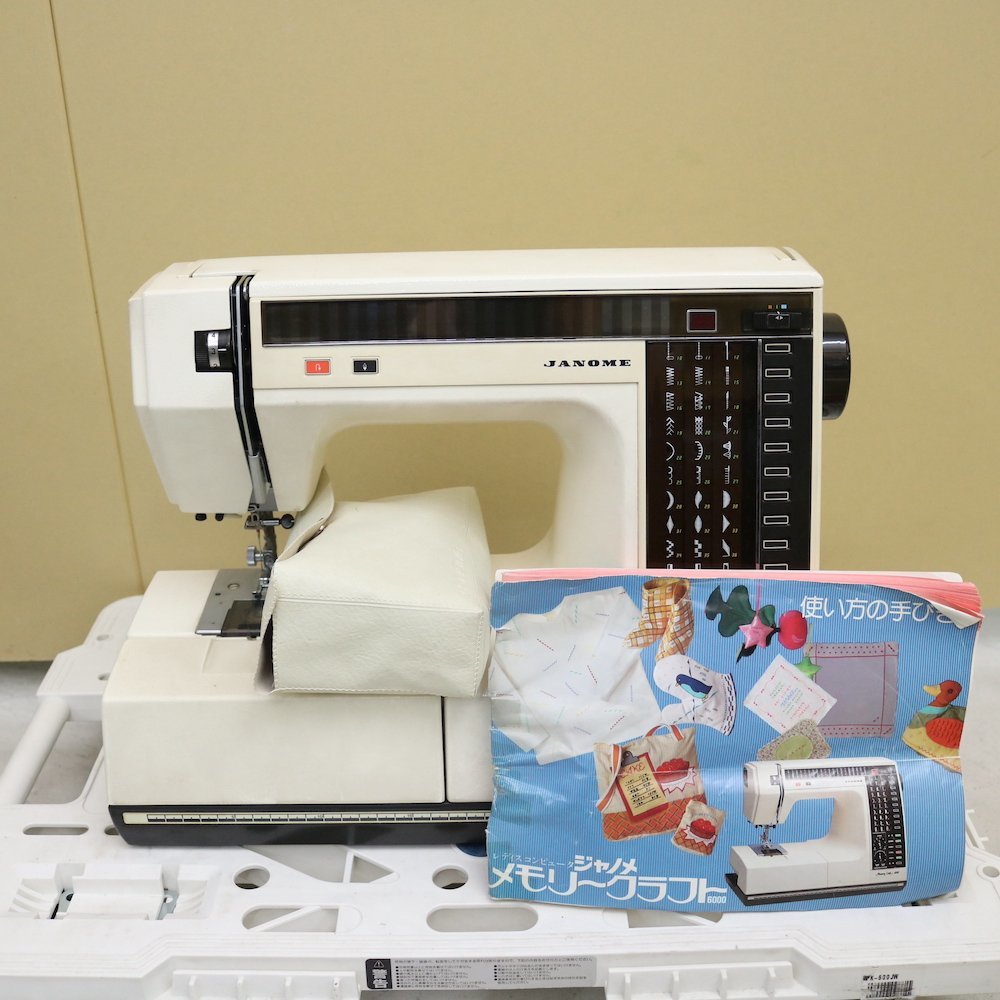 【やや傷や汚れあり】JANOME/ジャノメ Memory Craft/メモリークラフト 6000 足踏み ミシン フットペダル 手芸 手工芸