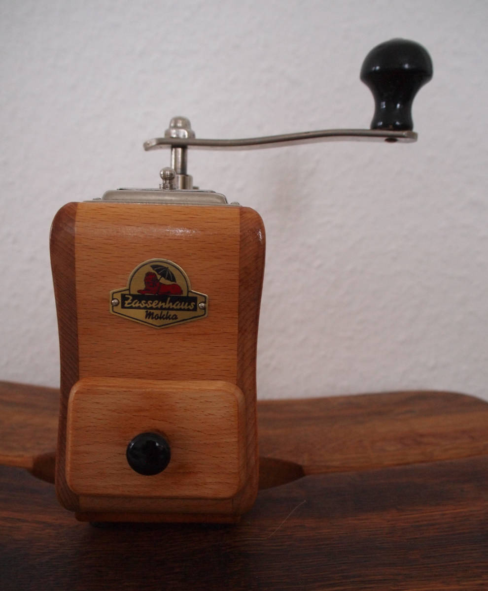 【目立った傷や汚れなし】ザッセンハウス Zassenhaus コーヒーミル Zasso 495 ビンテージ 1950 1960 ドイツ 超