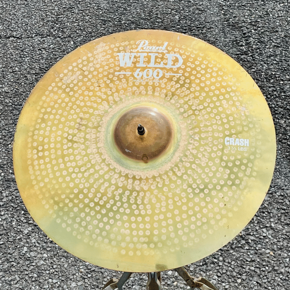 【傷や汚れあり】Pearl CX600 WILD 600 Crash 18 inch 3 3/5LBS approx 1.6kg 1980s