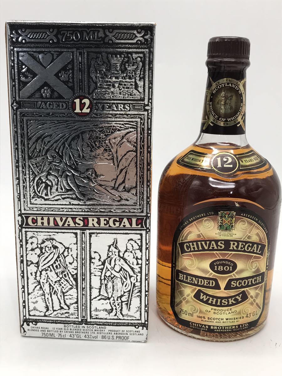 【やや傷や汚れあり】 【売り切り】CHIVAS REGAL シーバスリーガル スコッチウイスキー THE WHISKY IS 12 YEARS