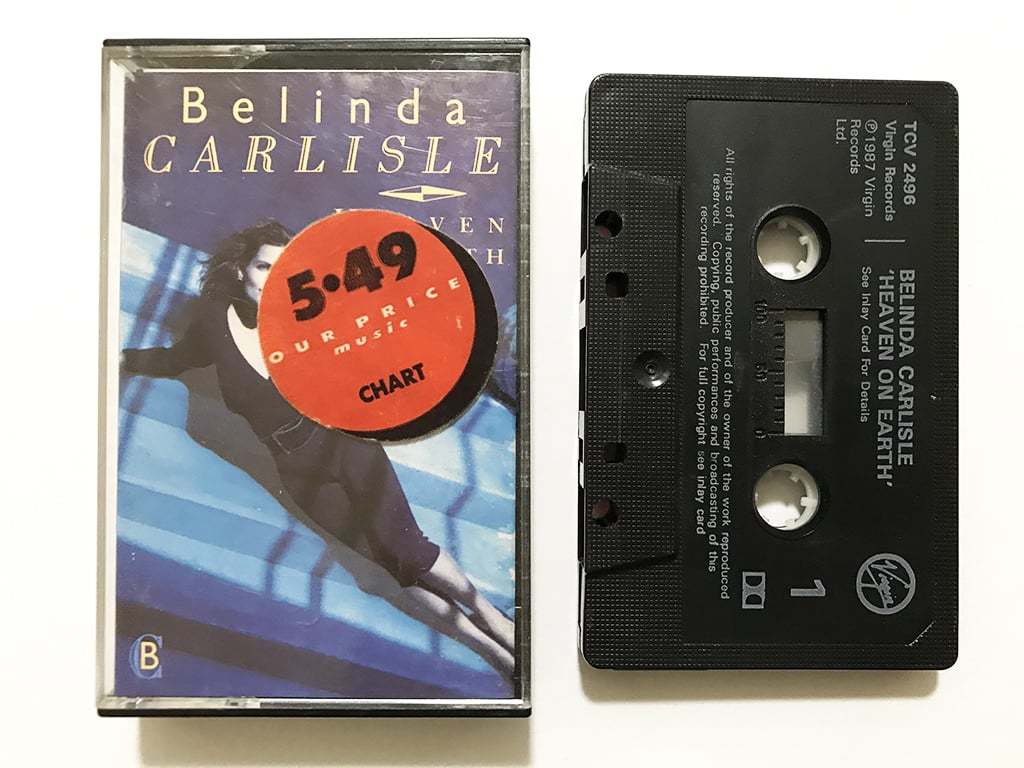 【傷や汚れあり】UK カセットテープ ベリンダ・カーライル Belinda Carlisle『Heaven On Earth』2ndソロ