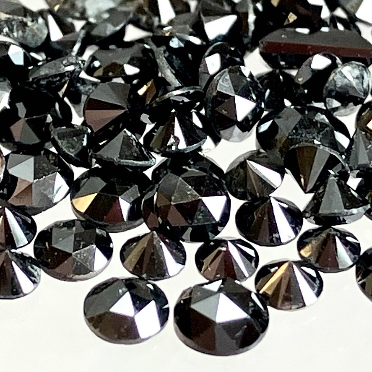 【やや傷や汚れあり】[天然ブラックダイヤモンドおまとめ5ct]S ルース 裸石 宝石 ジュエリー jewelry black diamond