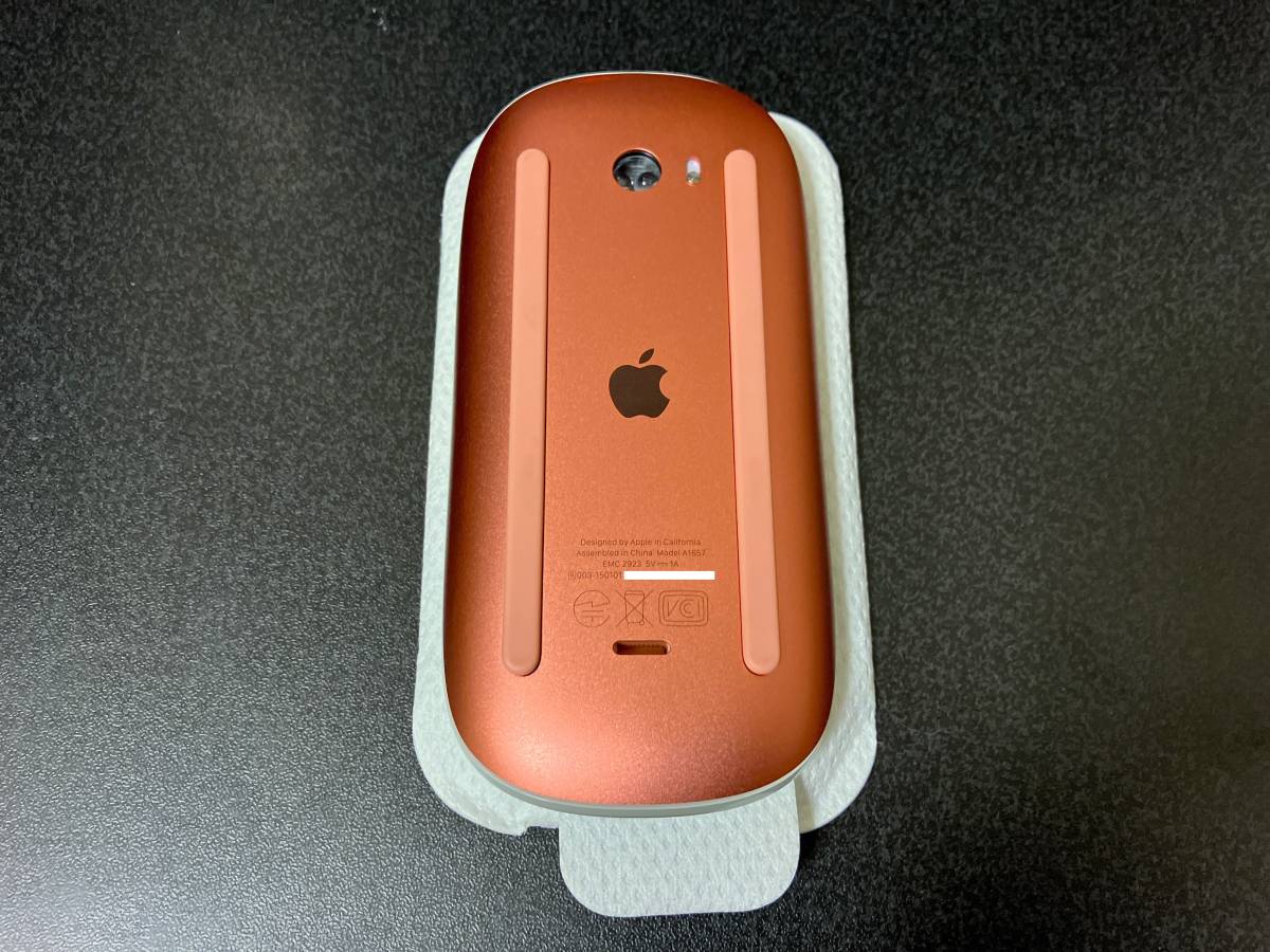 【未使用に近い】最新モデル Apple Magic Mouse 3 Orange MultiTouch対応 iMac M1 24インチ
