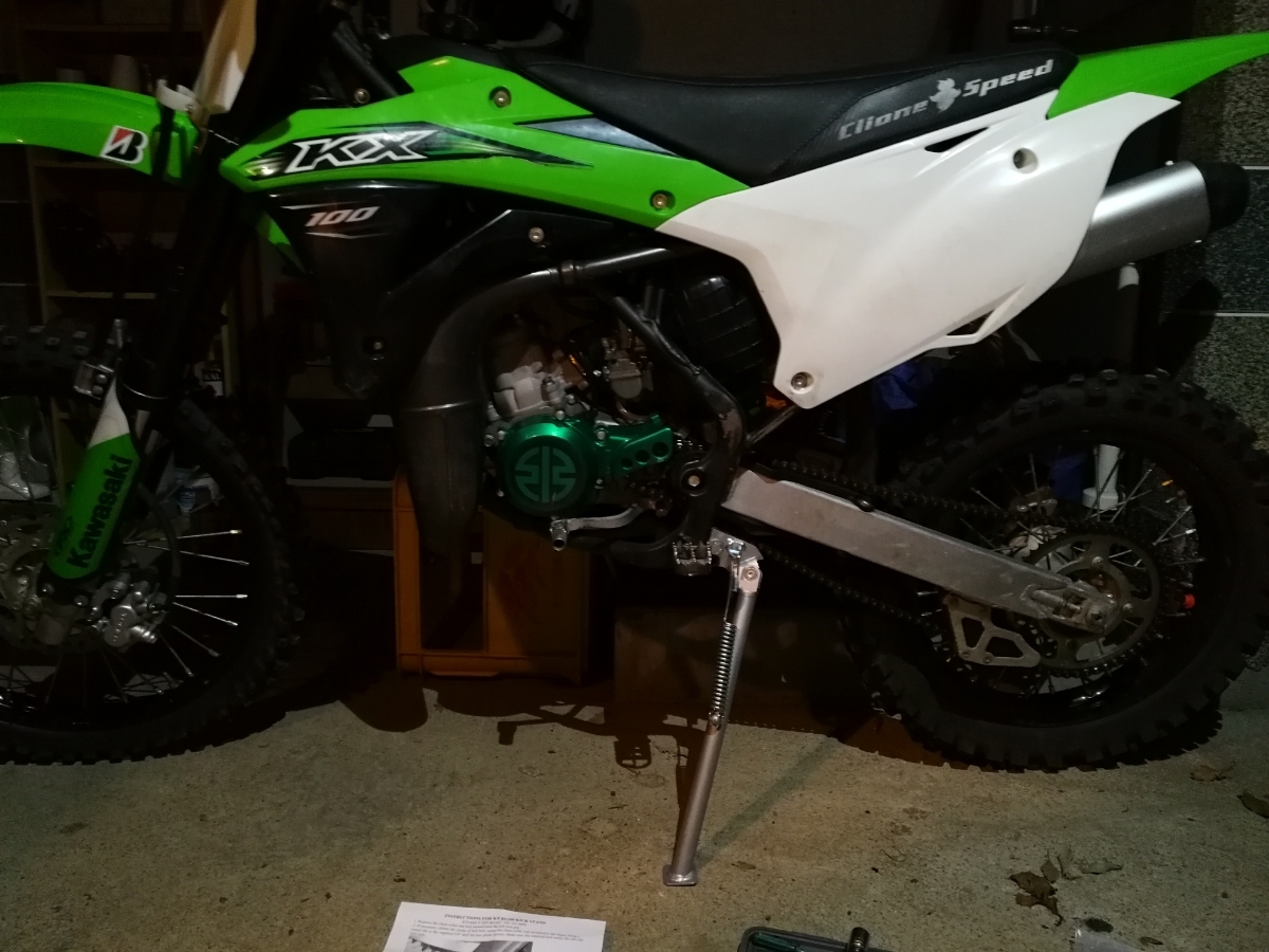 【中古】kawasaki KX100 KX85 サイドスタンド キックスタンド kickstand sidestandの落札情報詳細
