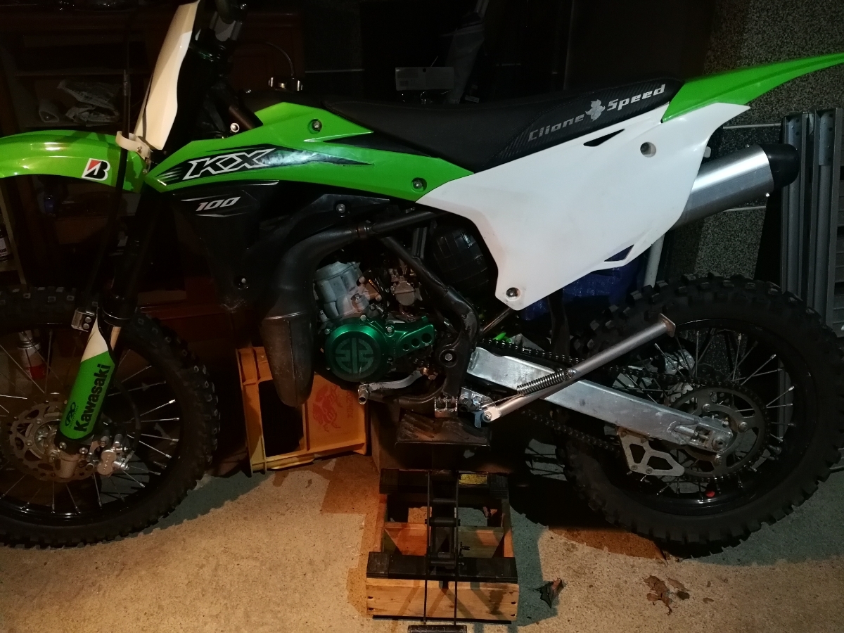 【中古】kawasaki KX100 KX85 サイドスタンド キックスタンド kickstand sidestandの落札情報詳細