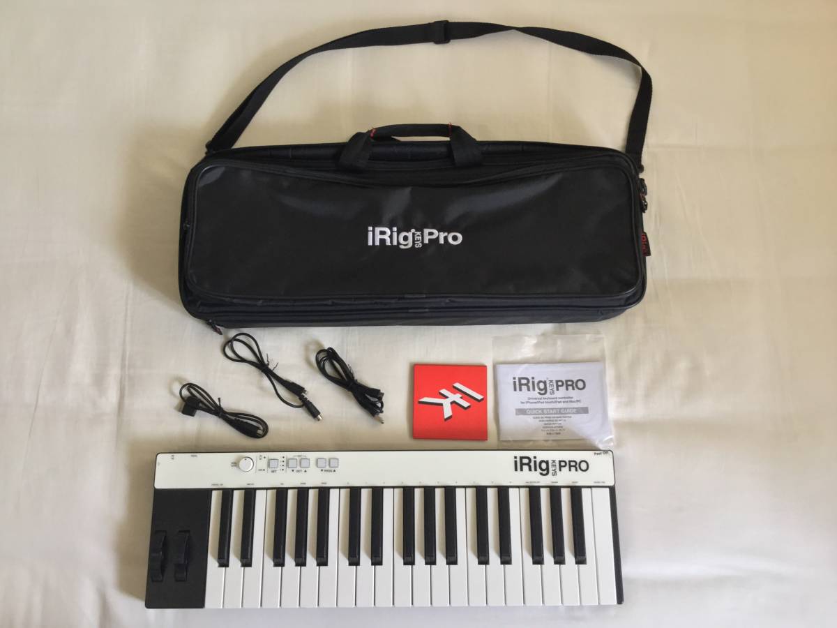 IK Multimedia iRig KEYS Pro MIDI キーボード 純正バッグ付き フルサイズ 37鍵 3オクターブ 中古の落札情報