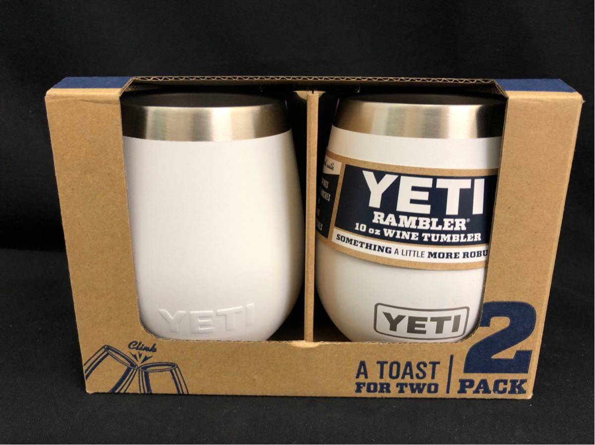 【新品】値下!【送料520円】YETI ワインタンブラー ホワイト イエティ 2個セット レアカラー WINE RAMBLER TUMBLER