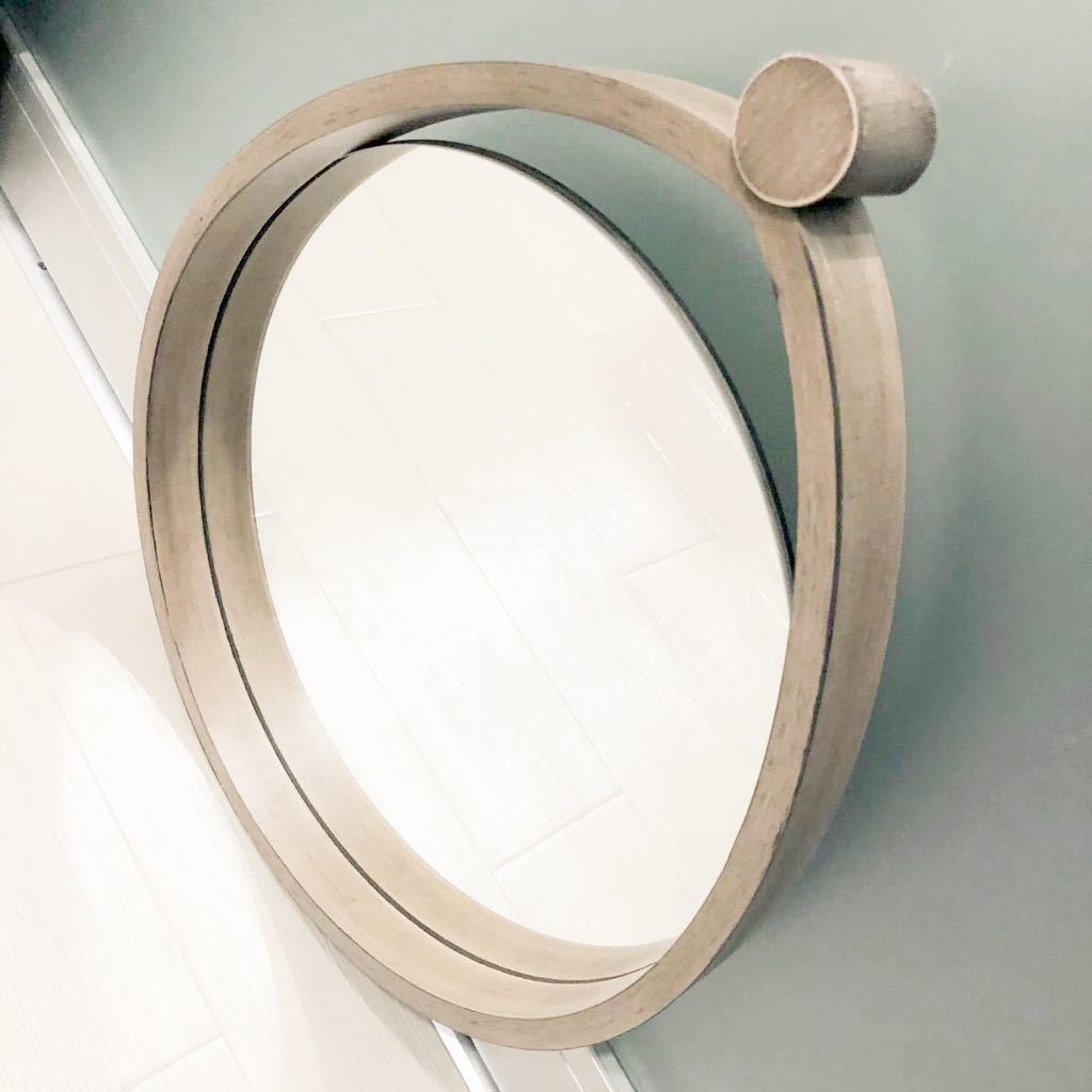 【新品】新品 送料無料 ZARA HOME ザラホーム ティアドロップ ウッド フレーム ミラー 鏡 ウォールミラー アンティーク