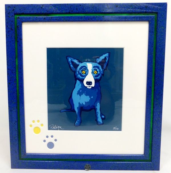 37％割引ホワイト系【限定販売】 ジョージ ロドリーゲ ブルードッグ 絵画/タペストリ 美術品ホワイト系OTA.ON.ARENA.NE.JP