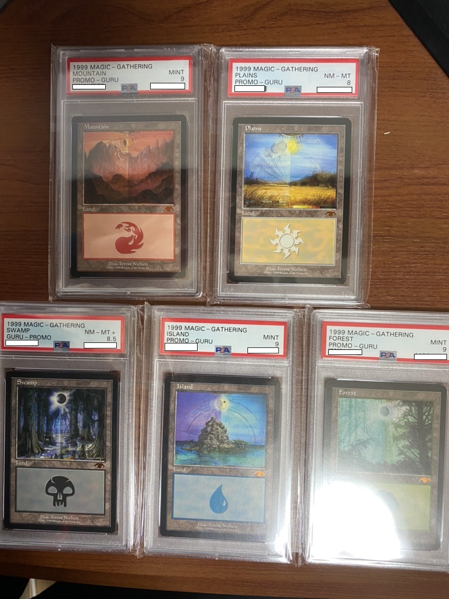 PSA鑑定済み MTG Guru land グルランド 5枚セットの落札情報詳細 ヤフオク落札価格検索 オークフリー