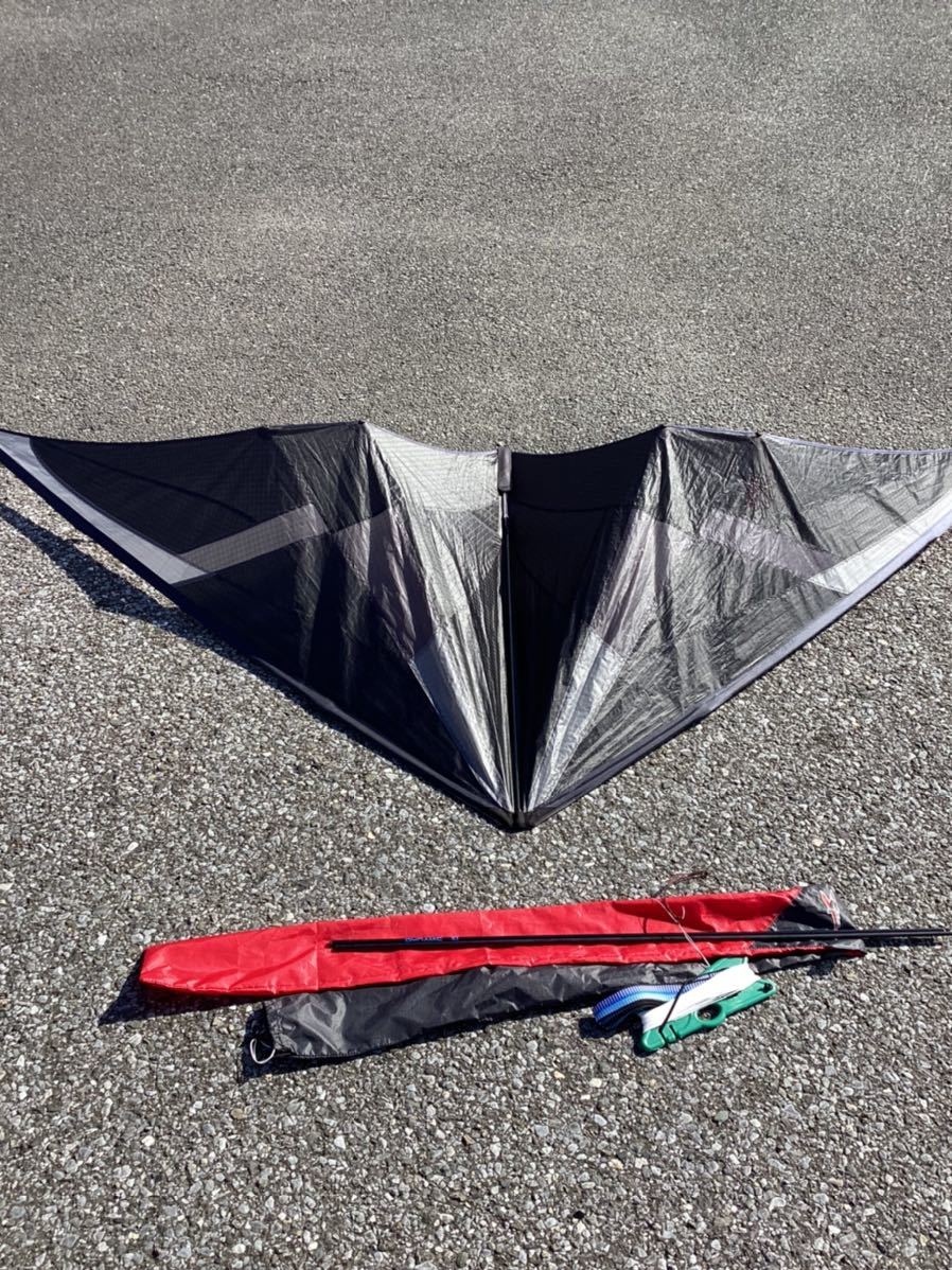 【目立った傷や汚れなし】希少 スポーツカイト Flying Wings 影 shadow 250cm カイト 凧 競技用カイト プロ仕様