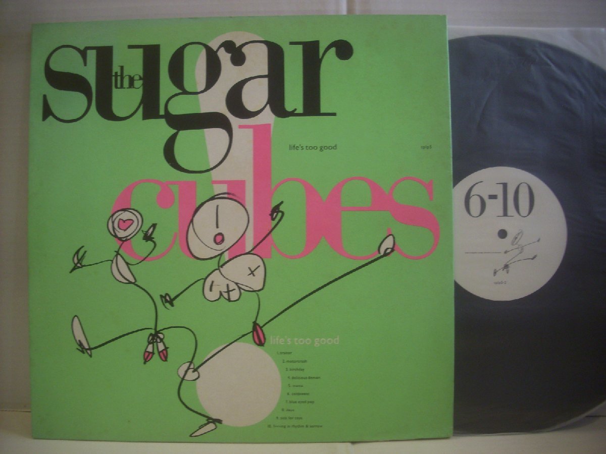 【全体的に状態が悪い】 輸入UK盤 LP THE SUGAR CUBES / LIFE'S TOO GOOD tplp5 シュガーキューブス