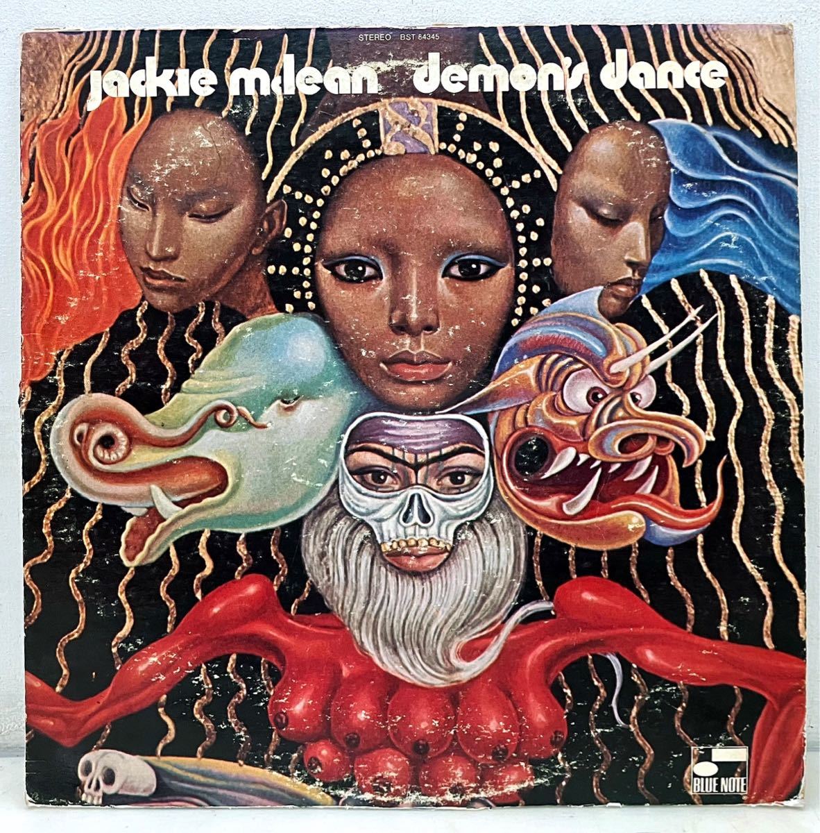 【傷や汚れあり】M44304 貴重 刻印有 JACKIE McLEAN/DEMON'S DANCE LPレコード ジャズ/ブルーノート/ジャッキーマクリーン/BST84345/BLUE