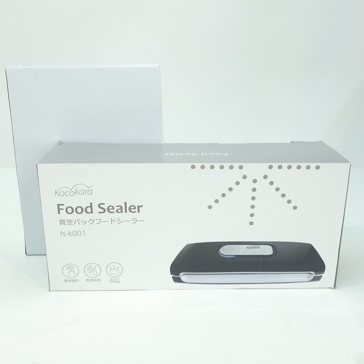 【傷や汚れあり】106 Kocokara/ココカラ Food Sealer 真空パックフードシーラー fsk001 ※中古の落札情報詳細
