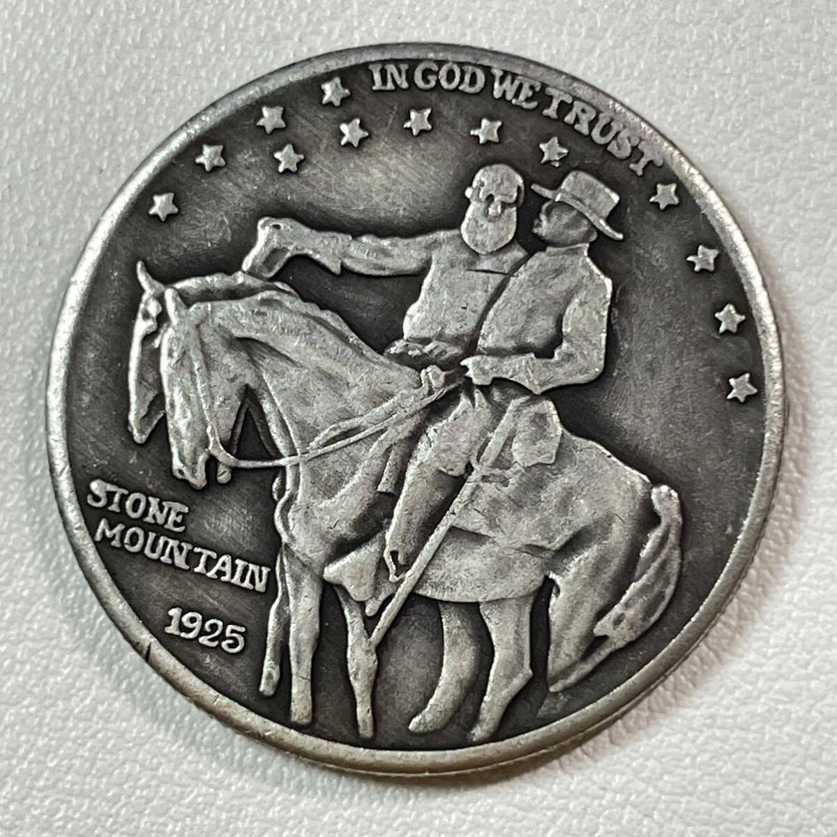 【目立った傷や汚れなし】アメリカ 硬貨 古銭 ストーンマウンテン 1925年 ジョージア州 ロバート・E・リー将軍 ストーンウォール