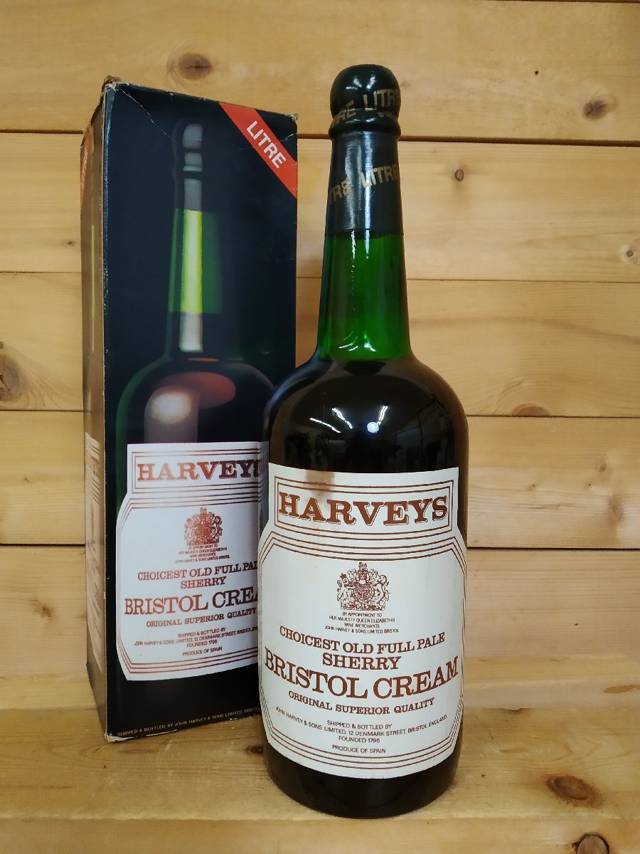 【やや傷や汚れあり】ハーベイ シェリー ブリストル クリーム シェリー 1000ml 20％Harveys Bristol Cream