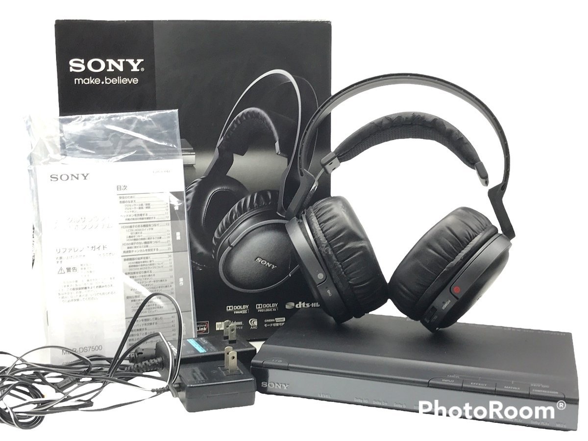 【傷や汚れあり】SONY ソニー MDRDS7500 デジタルサラウンドヘッドホンシステム プロセッサーDPRF7500 ワイヤレス