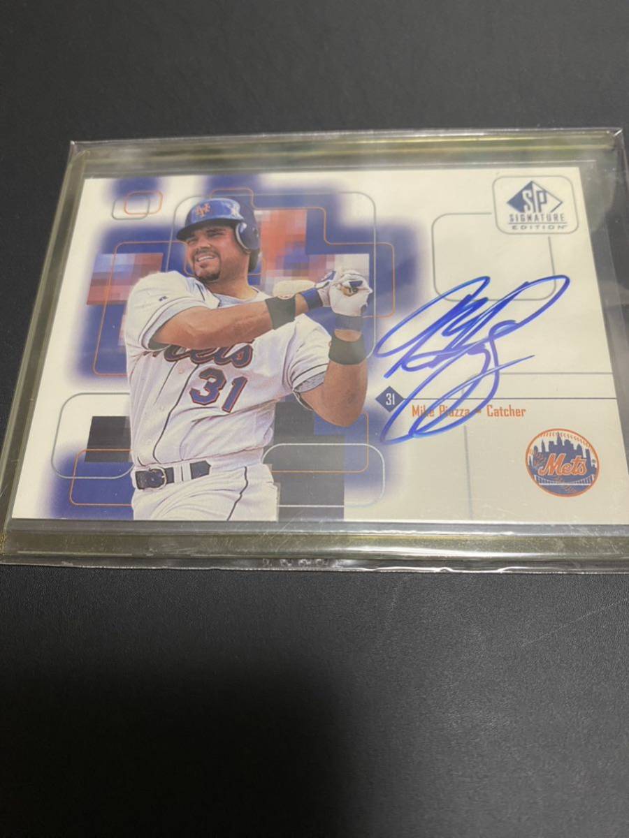 【目立った傷や汚れなし】99 Upper Deck SP Signature Edition Mike Piazza autograph